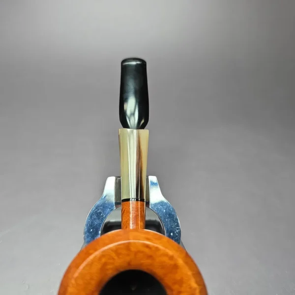 Mina Smooth Pot w/ Horn Estate Briar Pipe, Unsmoked - Image 9