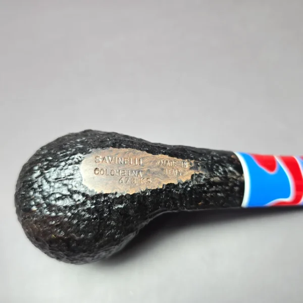 Savinelli Colombina 673 KS Rusticated Bulldog Briar Pipe, 6mm, New - Image 8