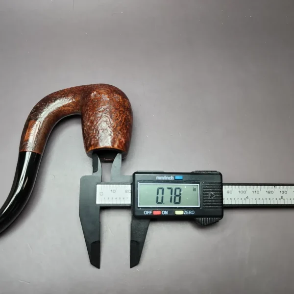 G.V.G. Sandblasted Full Bent Billiard Estate Briar Pipe, French Estates - Image 9