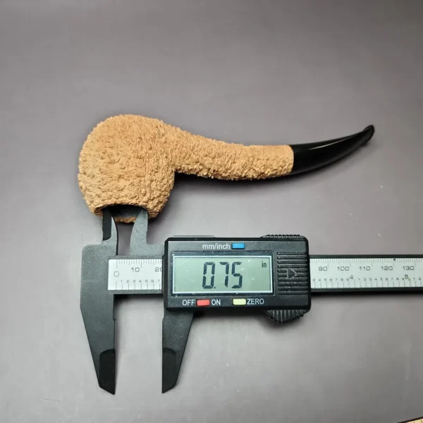 Pipe Tristan Natural Granite Hawkbill Handmade Briar Pipe, New - Image 9