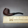 Castello Sea Rock KKK Rusticated Billiard Estate Briar Pipe, Unsmoked - Image 9