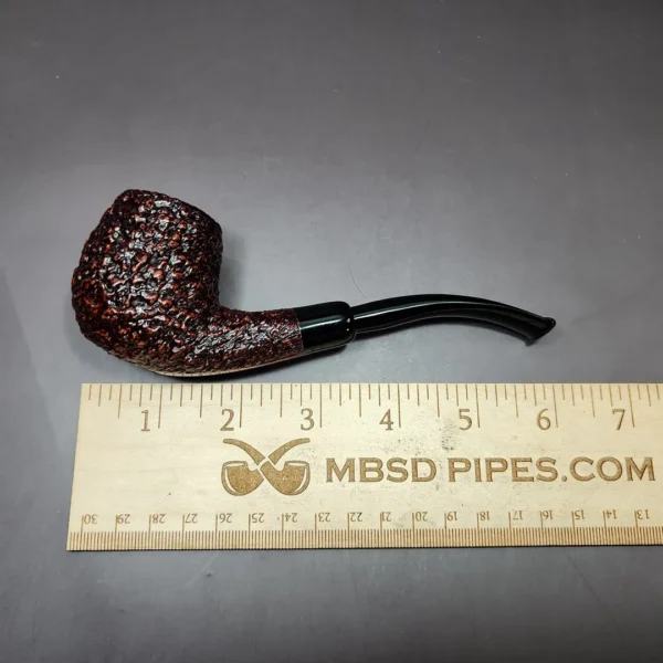Castello Sea Rock KKK Rusticated Billiard Estate Briar Pipe, Unsmoked - Image 9