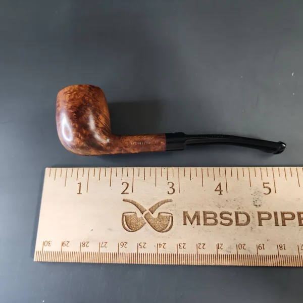 Dr Plumb Junior Smooth Small Billiard Estate Briar Pipe, Unsmoked - Image 9