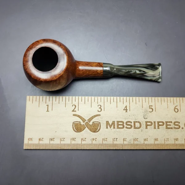 Viprati Smooth Fantail Prince Estate Briar Pipe, Italian Estates - Image 9