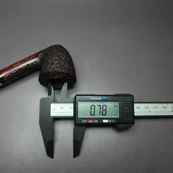 James Upshall Bark Grp 6 Rusticated Dublin Estate Briar Pipe, Unsmoked - Image 10