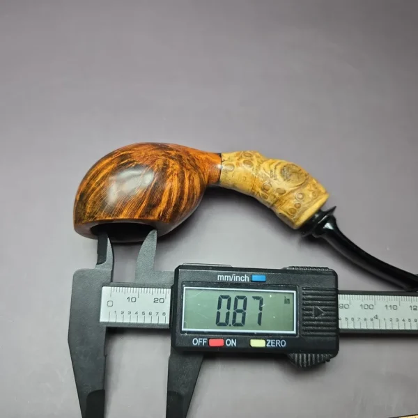 Bennie Joe Smooth Wasp w/ Buddha Belly Bamboo Handmade Briar Pipe, New - Image 10