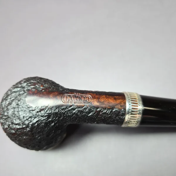 Elwood (Ferndown) Rusticated Billiard Estate Briar Pipe, Unsmoked, 9mm - Image 10