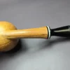 Vitale Sandblasted Ball w/ Galalith (Two Star) Handmade Briar Pipe, New - Image 10