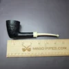 Sean Reum Sandblasted Dublin w/ Ivorite Stem Handmade Briar Pipe, New - Image 10