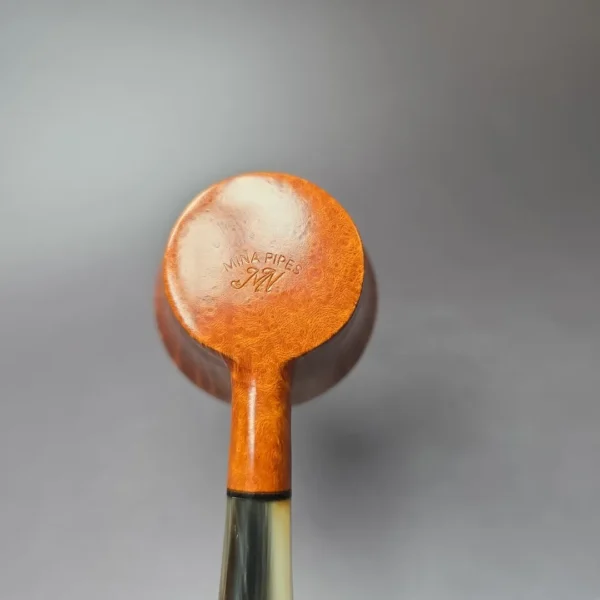 Mina Smooth Pot w/ Horn Estate Briar Pipe, Unsmoked - Image 10