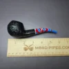 Savinelli Colombina 673 KS Rusticated Bulldog Briar Pipe, 6mm, New - Image 9