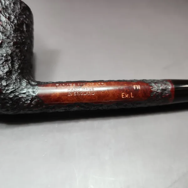 James Upshall Bark Extra Large Rusticated Stack Estate Briar Pipe, Unsmoked - Image 10