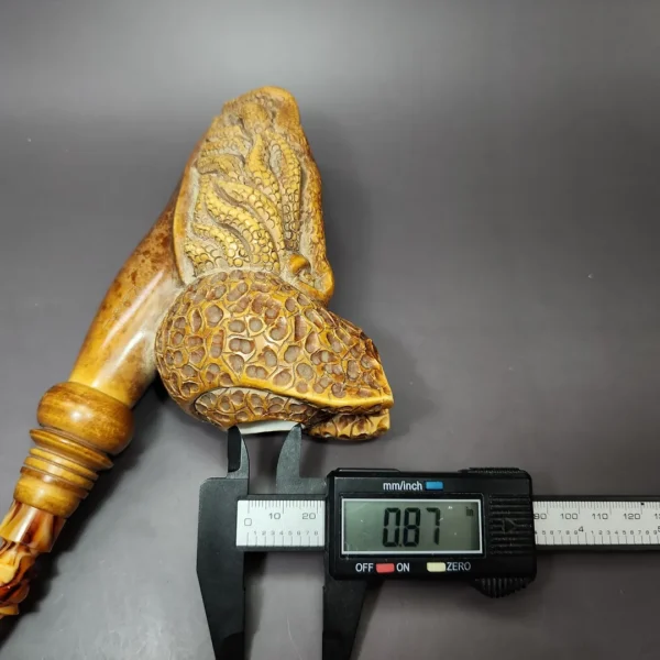 MBSD Meerschaum Masters by Kenan Magnum Pirate Block Meerschaum Pipe, New - Image 10