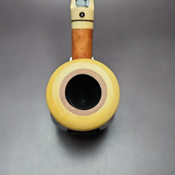 Tom Spanu 2000 Millennio Smooth Pot w/ Boxwood Estate Briar Pipe, Unsmoked - Image 10