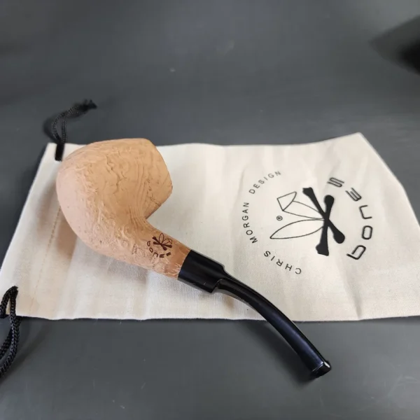Morgan Bones Sandblasted Brandy Briar Pipe, New - Image 9