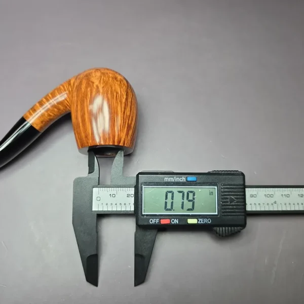 Wandi Riyadi Smooth Bent Billiard Handmade Briar Pipe, New - Image 11