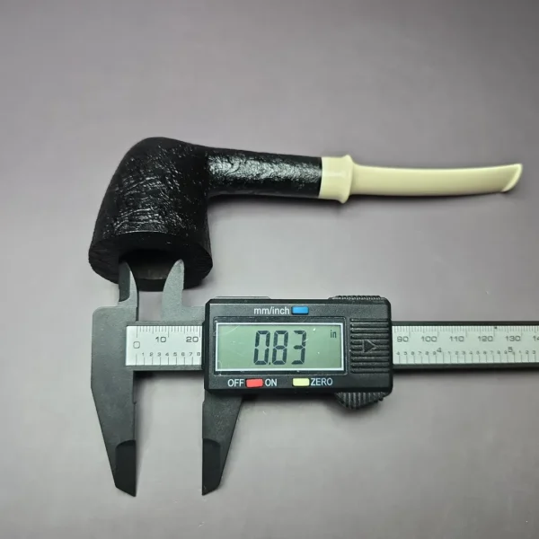 Sean Reum Sandblasted Dublin w/ Ivorite Stem Handmade Briar Pipe, New - Image 11