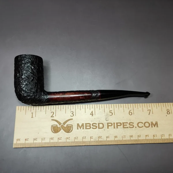James Upshall Bark Extra Large Rusticated Stack Estate Briar Pipe, Unsmoked - Image 11