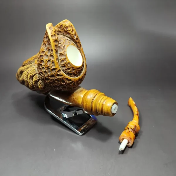MBSD Meerschaum Masters by Kenan Magnum Pirate Block Meerschaum Pipe, New - Image 11