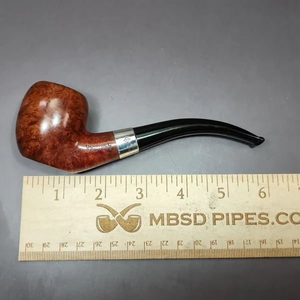 Dunhill 1973 Bruyere 926 Smooth Bent Billiard w/ Silver Estate Briar Pipe, English Estates - Image 11