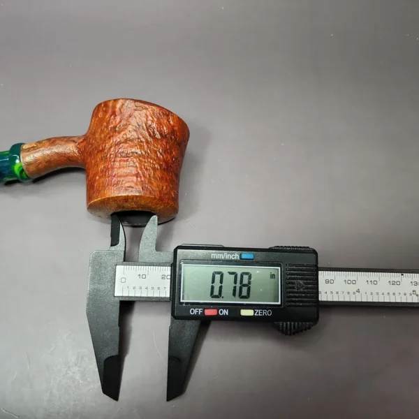 PapaBearPipes Sandblasted Volcano Estate Briar Pipe, American Estates - Image 11