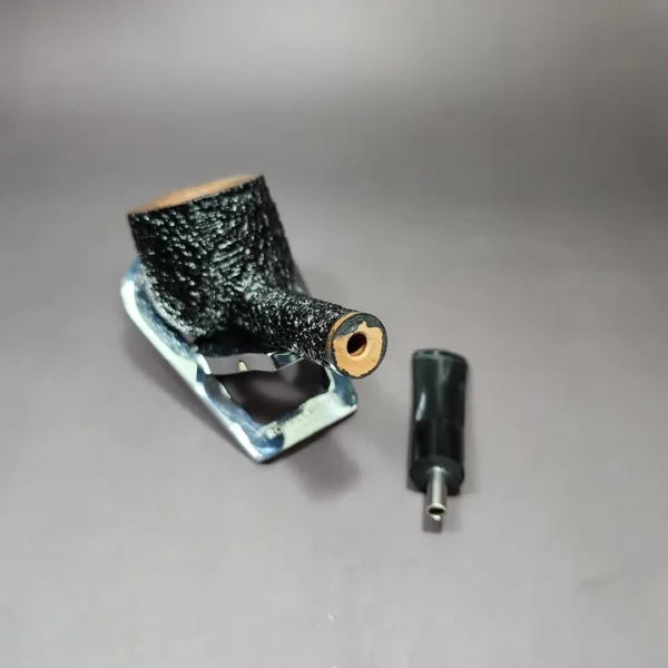 Neal Monier Rusticated Pot Estate Briar Pipe, Unsmoked - Image 11