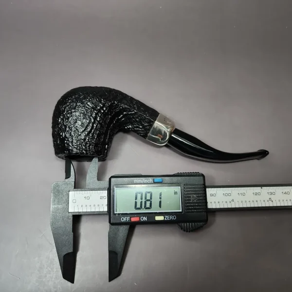 Peterson Antique Collection 1908 Sandblasted Estate Briar Pipe, Irish Estates, 9mm - Image 11