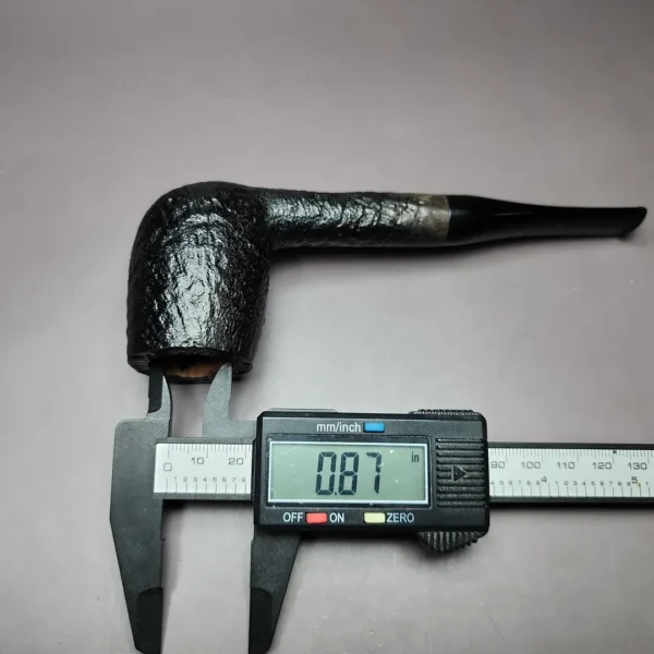Samson Sandblasted Billiard Estate Briar Pipe, Unsmoked - Image 11