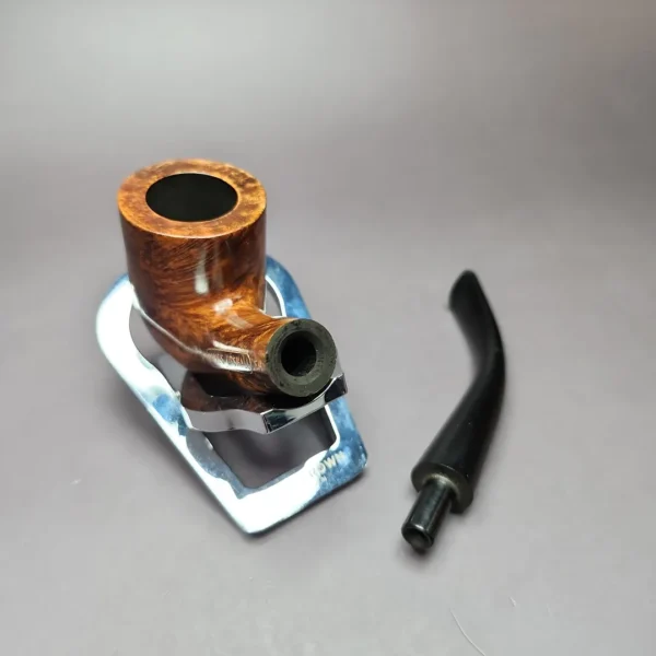 James Upshall P Grade Grp 4 Smooth Bent Billiard Estate Briar Pipe, Unsmoked - Image 11
