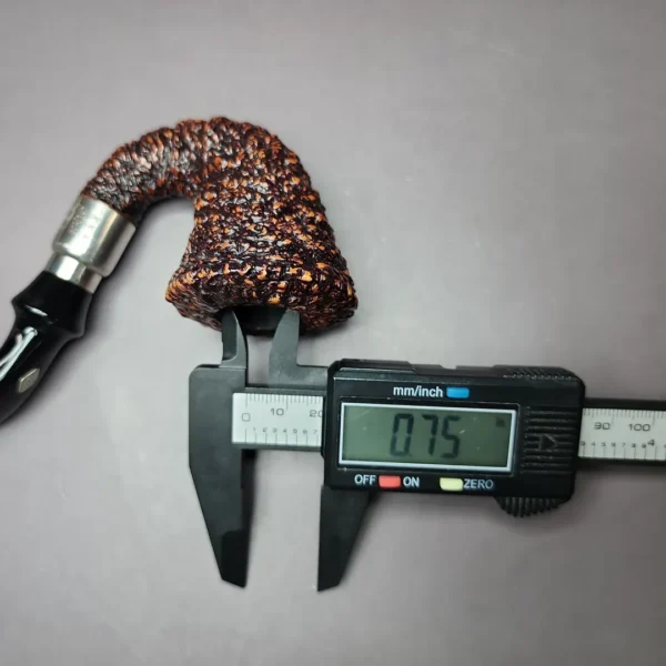 Brebbia First Calabash RTDA 2005 Rusticated Briar Estate Pipe, Italian Estates - Image 11