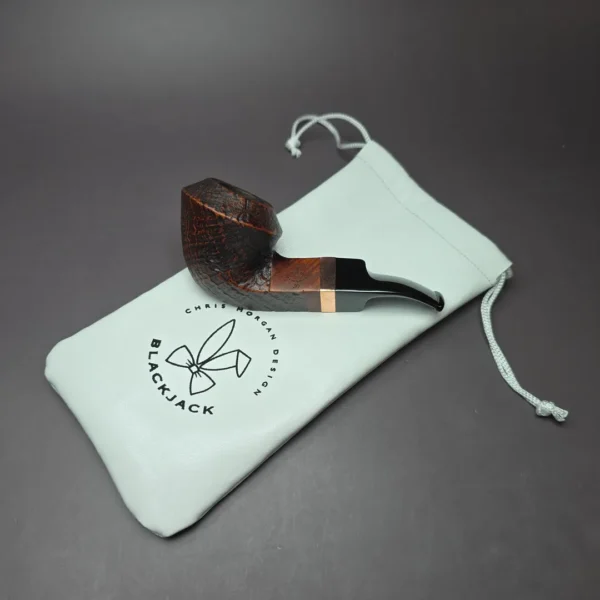 Morgan BlackJack 30 Sandblasted Bulldog Briar Pipe, New - Image 11