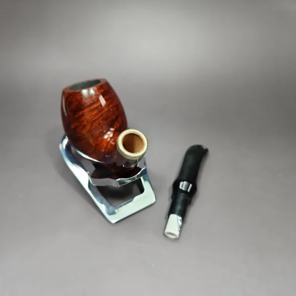 Vauen 6873 Smooth Bent Egg Estate Briar Pipe, Unsmoked, 9mm - Image 11