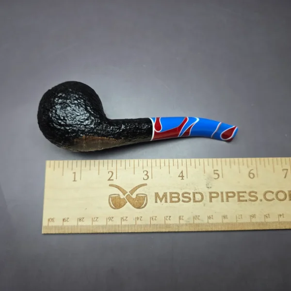 Savinelli Colombina 673 KS Rusticated Bulldog Black Briar Pipe, 6mm, New - Image 11