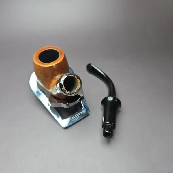 WDC Wellington Smooth Bent Billiard Estate Briar Pipe, American Estates - Image 11