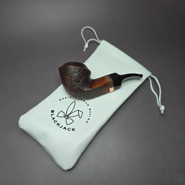 Morgan BlackJack 30 Sandblasted Bulldog Briar Pipe, New - Image 11