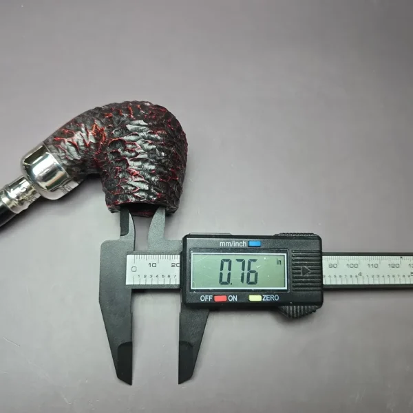 Peterson System Spigot 307 Rusticated Bent Billiard Spigot Briar Pipe, New - Image 11