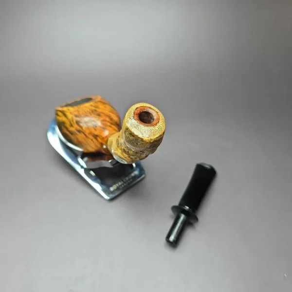 Bennie Joe Smooth Wasp w/ Buddha Belly Bamboo Handmade Briar Pipe, New - Image 11