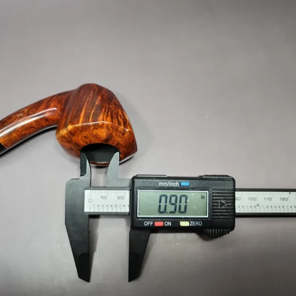 Age Bogelund Smooth Dublin w/ Briar Block Display Estate Briar Pipe, Unsmoked - Image 12
