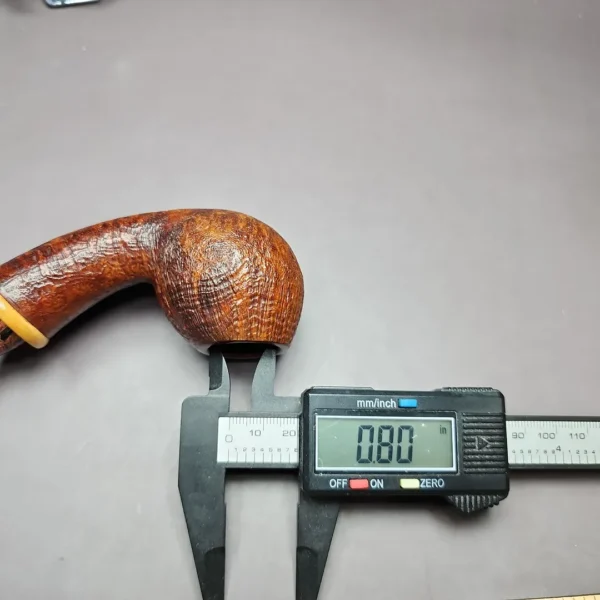Denis Rusakov Sandblasted Fish w/ Boxwood Estate Briar Pipe, Other Estates - Image 12