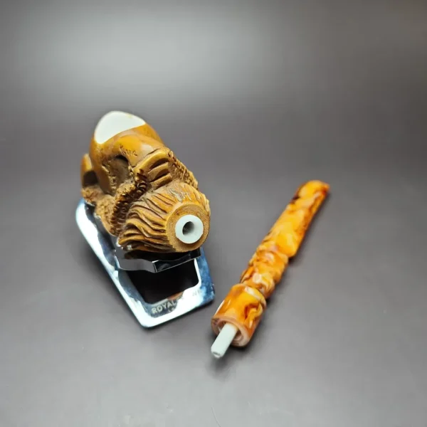 MBSD Meerschaum Masters by Kenan, Dragon Claw Block Meerschaum Pipe, New - Image 12