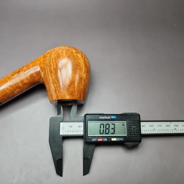 James Upshall Empire Executive Smooth Bent Billiard Estate Briar Pipe, Unsmoked - Image 12