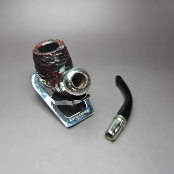 Peterson System Spigot 307 Rusticated Bent Billiard Spigot Briar Pipe, New - Image 12
