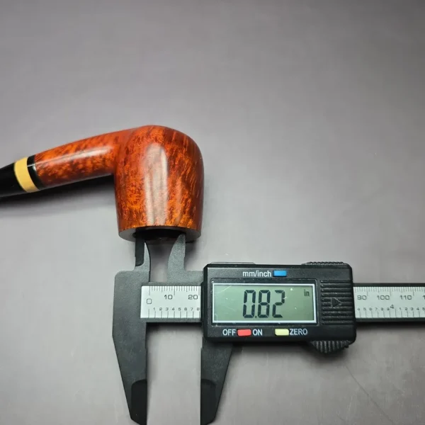 Bjarne Nielsen Signature Smooth Bent Billiard Estate Briar Pipe, Unsmoked, 9mm - Image 12