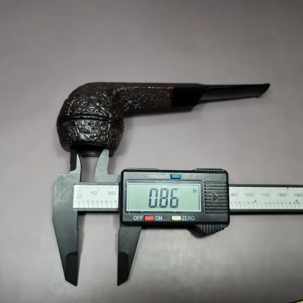 Ashton 1994 Pebble Grain XX Sandblasted Bulldog Estate Briar Pipe, Unsmoked - Image 12
