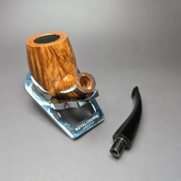Wandi Riyadi Smooth Bent Billiard Handmade Briar Pipe, New - Image 12