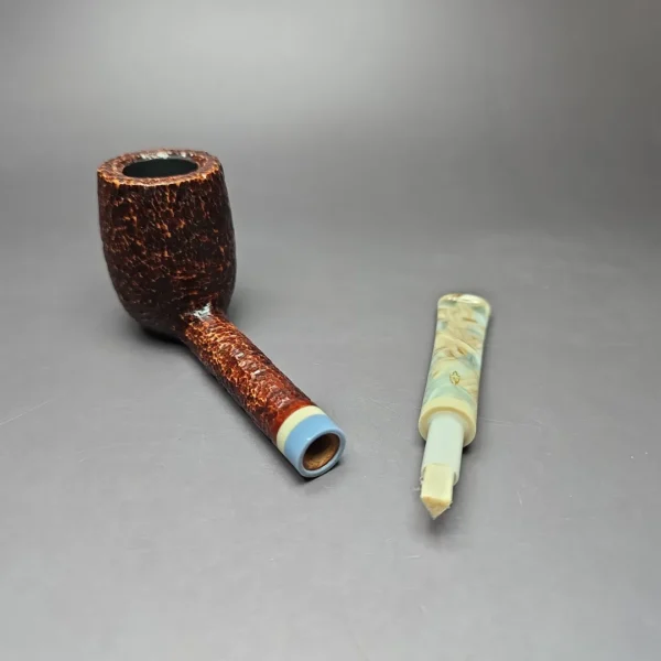 Savinelli Sasso 701 Rusticated Lovat Briar Pipe, 6mm, New - Image 13