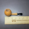 Vitale Sandblasted Ball w/ Galalith (Two Star) Handmade Briar Pipe, New - Image 13
