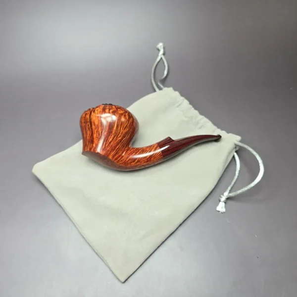 Wandi Riyadi Smooth Mushroom Dublin w/ Cumberland Handmade Briar Pipe, New - Image 13