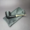 Sean Reum Sandblasted Dublin w/ Ivorite Stem Handmade Briar Pipe, New - Image 13