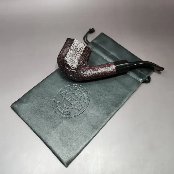 Ashton 1990 Pebble Grain XXX Sandblasted Panel Pot Estate Briar Pipe, English Estates - Image 13